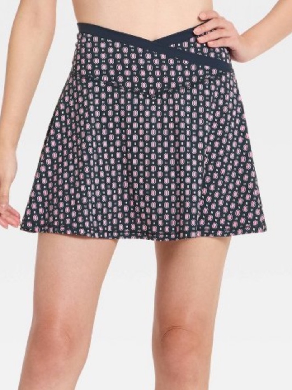 All in motion everyday soft mid rise crossover waistband skort 14.5" NWT x